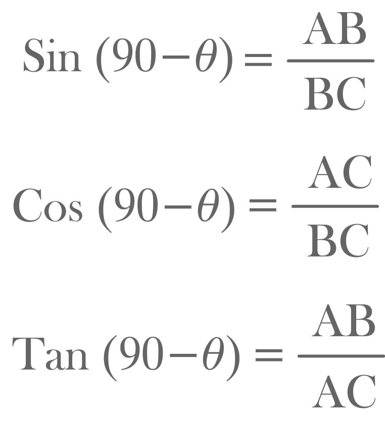 90-theta formula